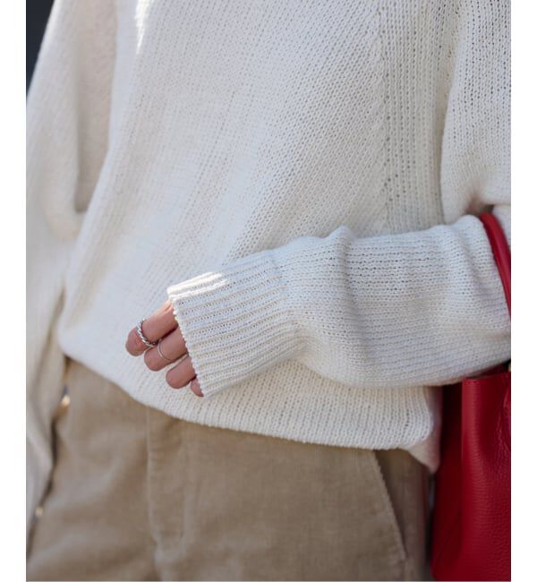 FRAMeWORK「≪WEB限定 / 追加予約≫リネンコットンラグランニット」|ニット・セーター|