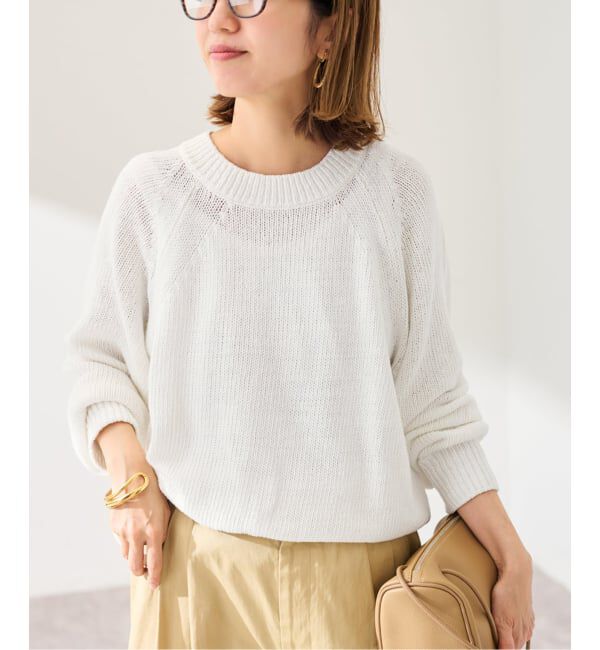 FRAMeWORK「≪WEB限定 / 追加予約≫リネンコットンラグランニット」|ニット・セーター|