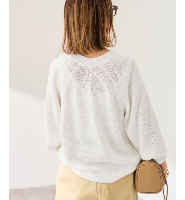 FRAMeWORK「≪WEB限定 / 追加予約≫リネンコットンラグランニット」|ニット・セーター|