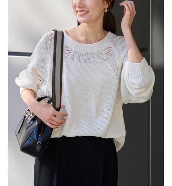 FRAMeWORK「≪WEB限定 / 追加予約≫リネンコットンラグランニット」|ニット・セーター|