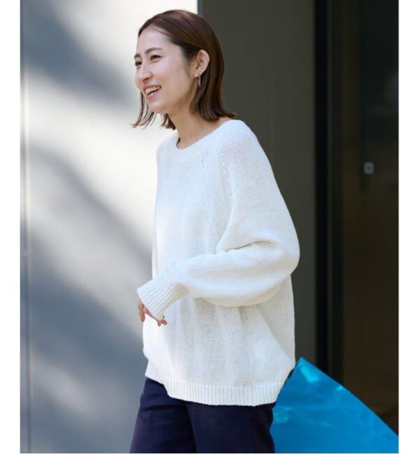 FRAMeWORK「≪WEB限定 / 追加予約≫リネンコットンラグランニット」|ニット・セーター|