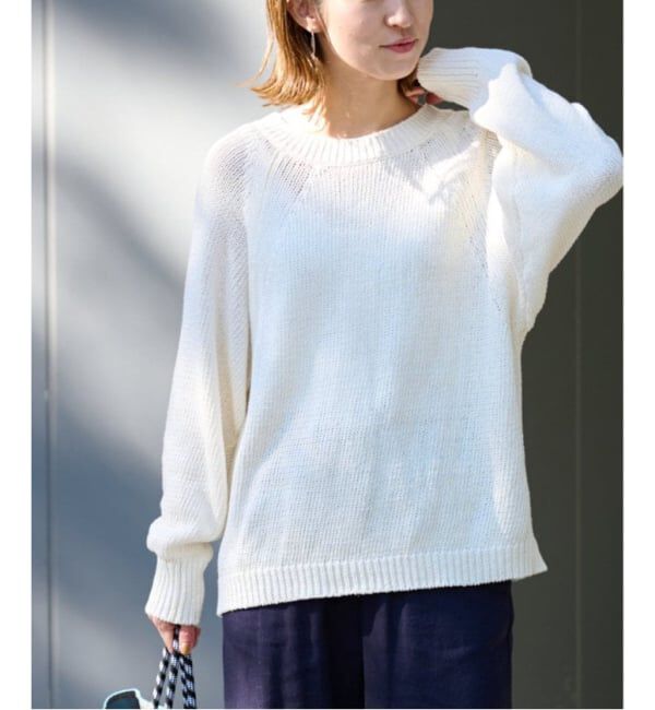 FRAMeWORK「≪WEB限定 / 追加予約≫リネンコットンラグランニット」|ニット・セーター|