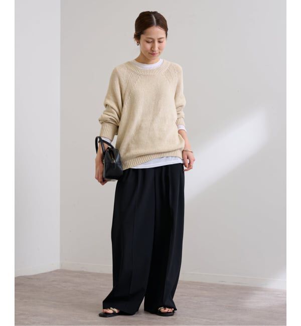 FRAMeWORK「≪WEB限定 / 追加予約≫リネンコットンラグランニット」|ニット・セーター|