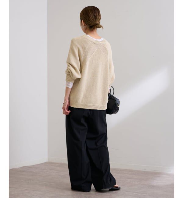 FRAMeWORK「≪WEB限定 / 追加予約≫リネンコットンラグランニット」|ニット・セーター|
