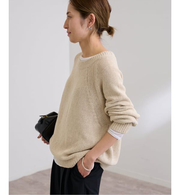 FRAMeWORK「≪WEB限定 / 追加予約≫リネンコットンラグランニット」|ニット・セーター|