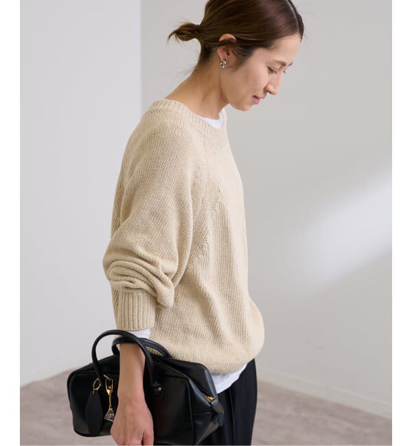 FRAMeWORK「≪WEB限定 / 追加予約≫リネンコットンラグランニット」|ニット・セーター|