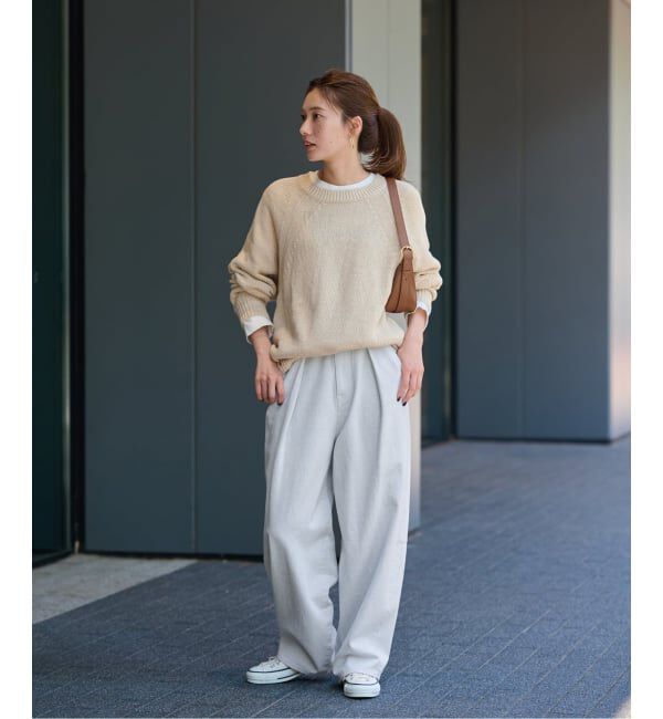 FRAMeWORK「≪WEB限定 / 追加予約≫リネンコットンラグランニット」|ニット・セーター|