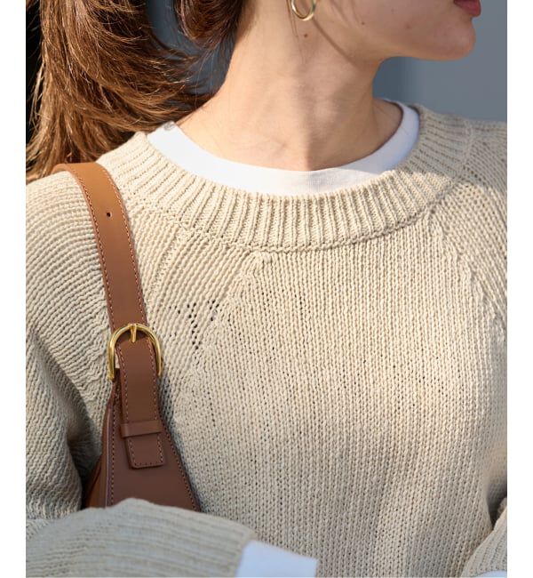 FRAMeWORK「≪WEB限定 / 追加予約≫リネンコットンラグランニット」|ニット・セーター|