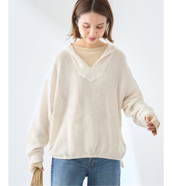 FRAMeWORK「≪予約≫メッシュフードプルオーバー」|Tシャツ・カットソー|