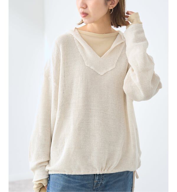 FRAMeWORK「≪予約≫メッシュフードプルオーバー」|Tシャツ・カットソー|