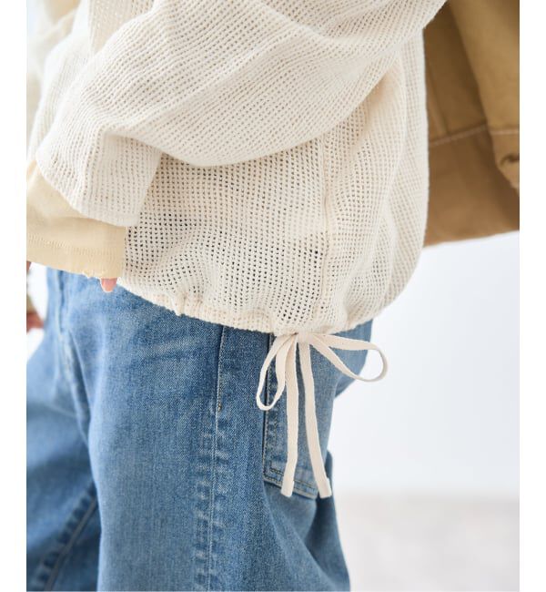 FRAMeWORK「≪予約≫メッシュフードプルオーバー」|Tシャツ・カットソー|