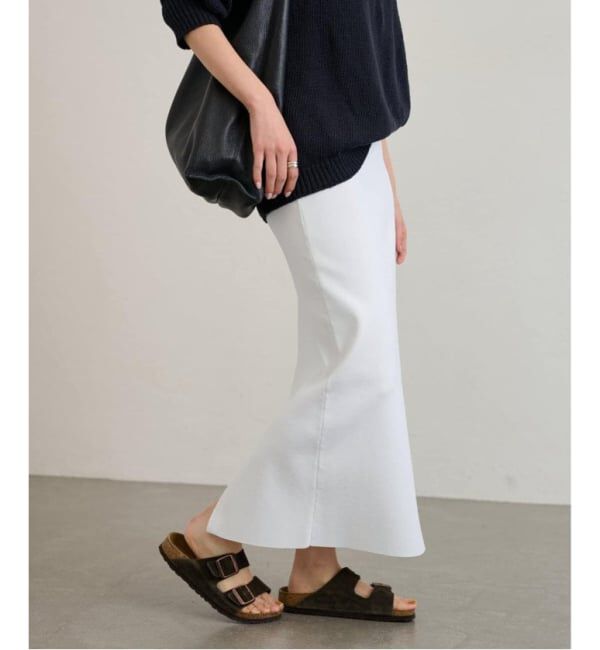 FRAMeWORK「≪追加予約 / 洗濯機洗い可能≫VIS-NYフルニードルタイトスカート」|スカート|