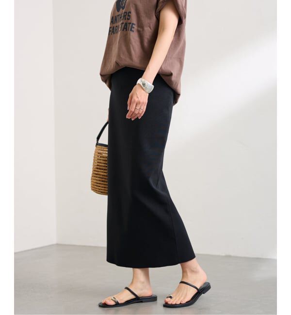 FRAMeWORK「≪追加予約 / 洗濯機洗い可能≫VIS-NYフルニードルタイトスカート」|スカート|