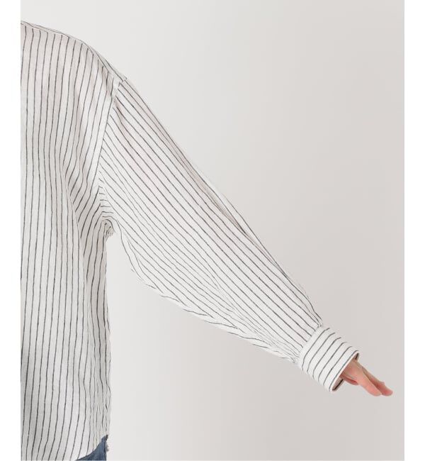 FRAMeWORK「≪追加予約≫フレンチリネンバンドカラーシャツ」|シャツ・ブラウス|