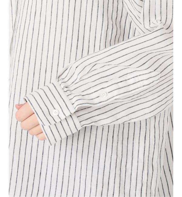 FRAMeWORK「≪追加予約≫フレンチリネンバンドカラーシャツ」|シャツ・ブラウス|