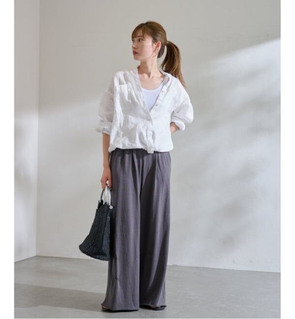 FRAMeWORK「≪追加予約≫フレンチリネンドロストシャツ」|シャツ・ブラウス|