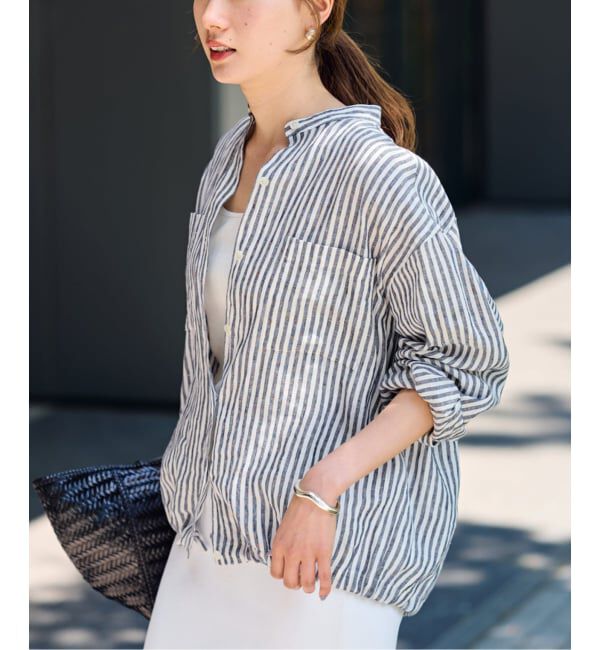 FRAMeWORK「≪追加予約≫フレンチリネンドロストシャツ」|シャツ・ブラウス|