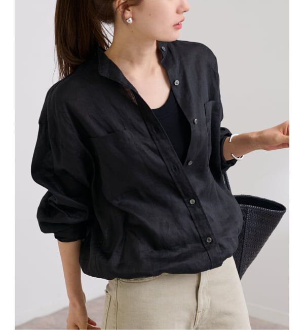 FRAMeWORK「≪追加予約≫フレンチリネンドロストシャツ」|シャツ・ブラウス|