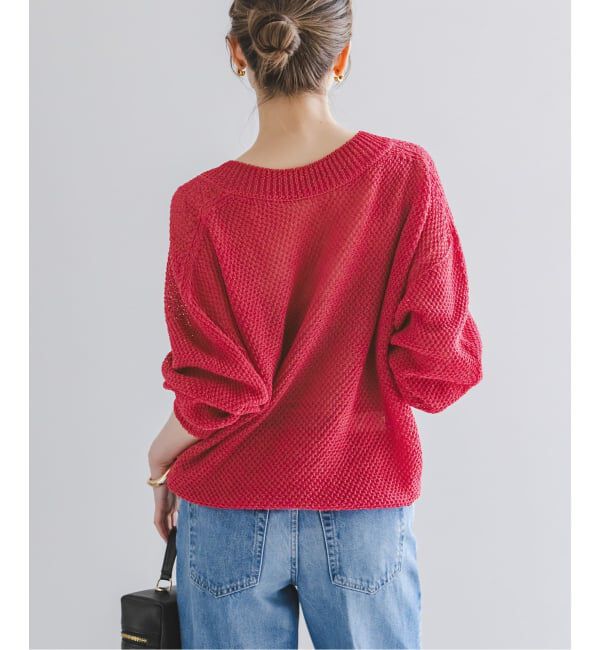 NOBLE「《予約》ペーパーヤーンVネック プルオーバー」|ニット・セーター|