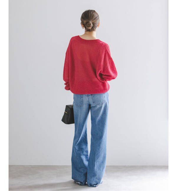 NOBLE「《予約》ペーパーヤーンVネック プルオーバー」|ニット・セーター|