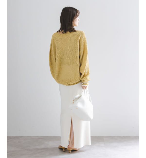 NOBLE「《予約》ペーパーヤーンVネック プルオーバー」|ニット・セーター|