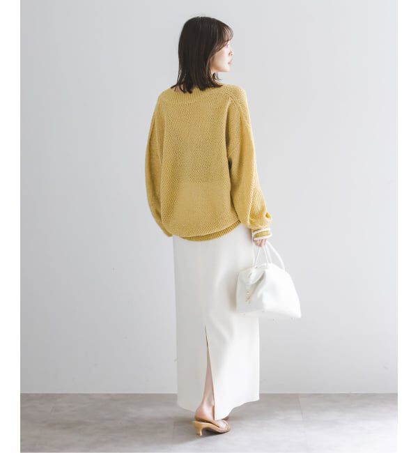 NOBLE「《予約》ペーパーヤーンVネック プルオーバー」|ニット・セーター|