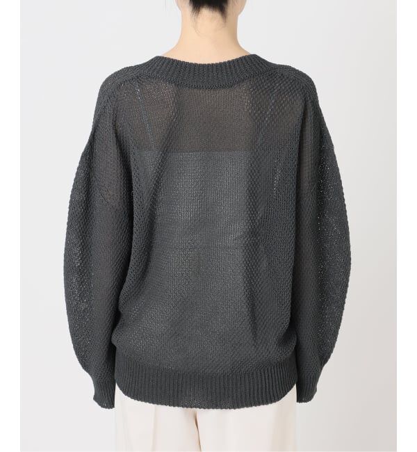 NOBLE「《予約》ペーパーヤーンVネック プルオーバー」|ニット・セーター|