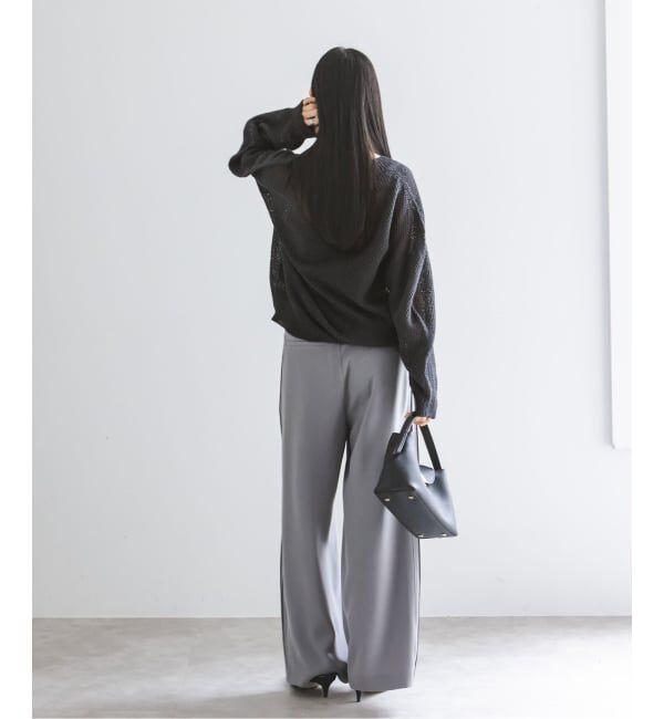 NOBLE「《予約》ペーパーヤーンVネック プルオーバー」|ニット・セーター|