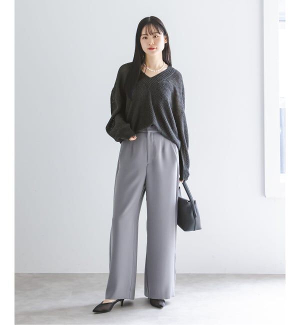 NOBLE「《予約》ペーパーヤーンVネック プルオーバー」|ニット・セーター|