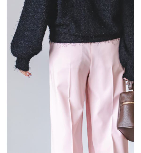 NOBLE「《追加予約・WEB限定カラー》エステルツイルストレッチスラックスパンツ」|スラックス|