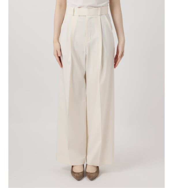 NOBLE「《追加予約・WEB限定カラー》エステルツイルストレッチスラックスパンツ」|スラックス|