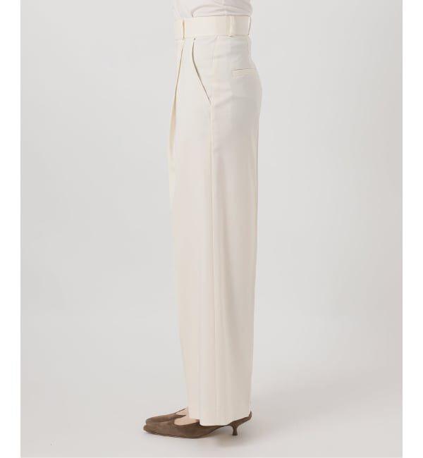 NOBLE「《追加予約・WEB限定カラー》エステルツイルストレッチスラックスパンツ」|スラックス|