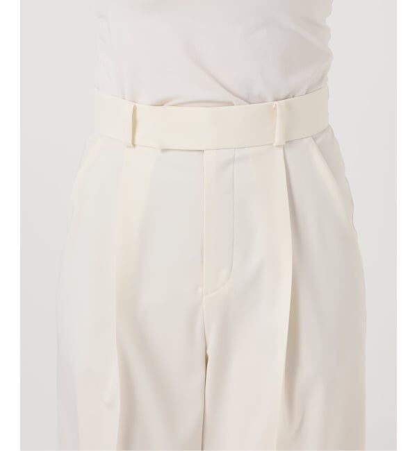 NOBLE「《追加予約・WEB限定カラー》エステルツイルストレッチスラックスパンツ」|スラックス|