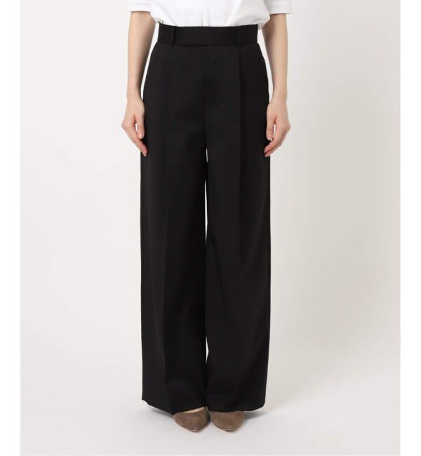 NOBLE「《追加予約・WEB限定カラー》エステルツイルストレッチスラックスパンツ」|スラックス|