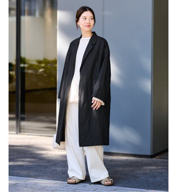 FRAMeWORK「≪一部カラーWEB限定 / 追加予約≫綿麻ポプリンコート」|チェスターコート|