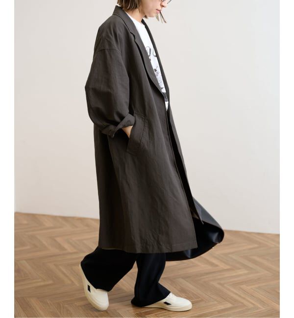 FRAMeWORK「≪一部カラーWEB限定 / 追加予約≫綿麻ポプリンコート」|チェスターコート|