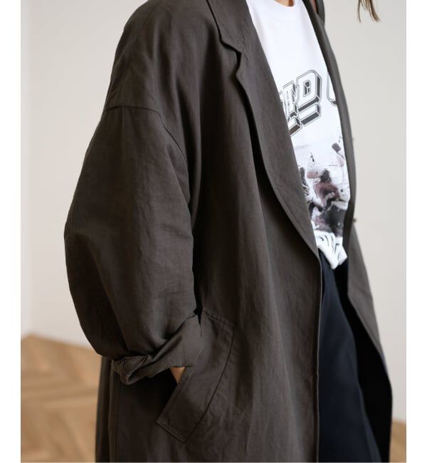 FRAMeWORK「≪一部カラーWEB限定 / 追加予約≫綿麻ポプリンコート」|チェスターコート|