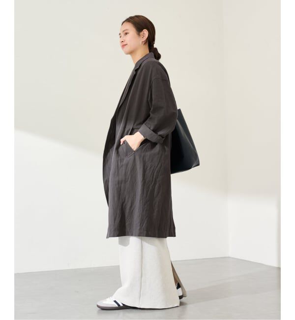 FRAMeWORK「≪一部カラーWEB限定 / 追加予約≫綿麻ポプリンコート」|チェスターコート|