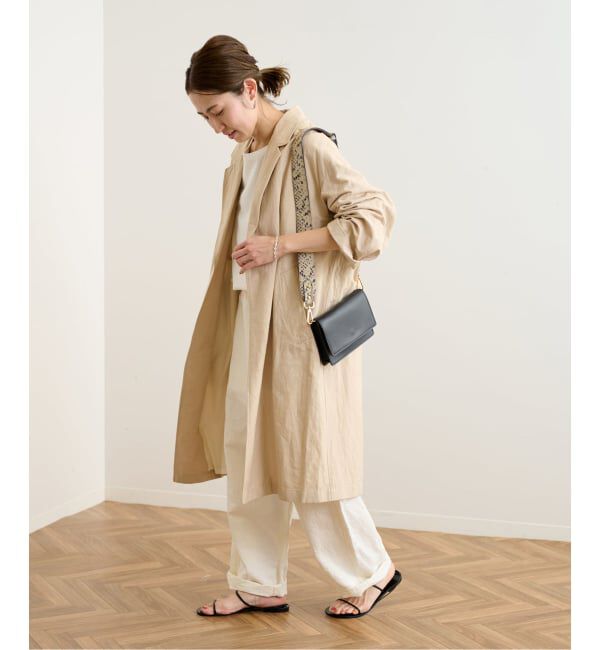 FRAMeWORK「≪一部カラーWEB限定 / 追加予約≫綿麻ポプリンコート」|チェスターコート|