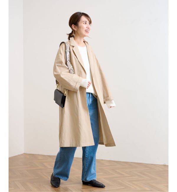 FRAMeWORK「≪一部カラーWEB限定 / 追加予約≫綿麻ポプリンコート」|チェスターコート|