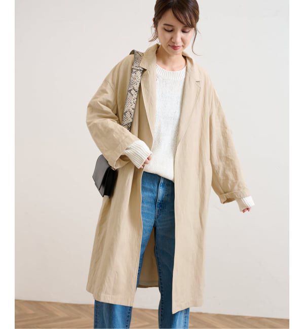 FRAMeWORK「≪一部カラーWEB限定 / 追加予約≫綿麻ポプリンコート」|チェスターコート|