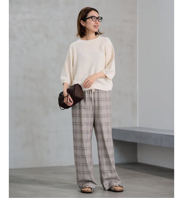 FRAMeWORK「≪予約≫ピグメントダイハーフスリーブニット」|ニット・セーター|