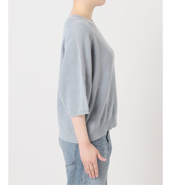 FRAMeWORK「≪予約≫ピグメントダイハーフスリーブニット」|ニット・セーター|