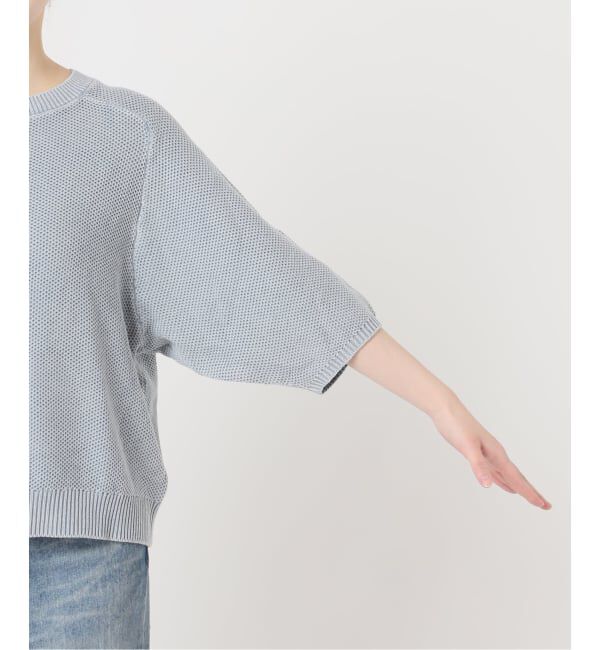 FRAMeWORK「≪予約≫ピグメントダイハーフスリーブニット」|ニット・セーター|