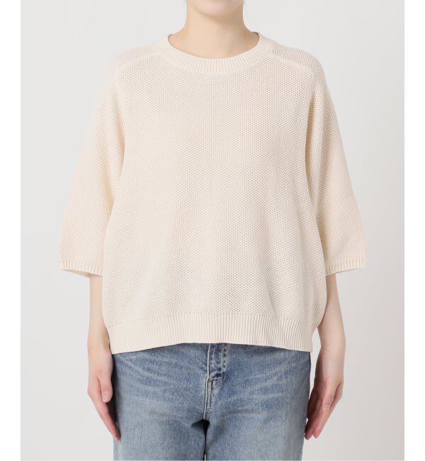 FRAMeWORK「≪予約≫ピグメントダイハーフスリーブニット」|ニット・セーター|