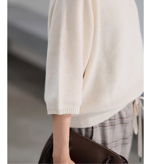 FRAMeWORK「≪予約≫ピグメントダイハーフスリーブニット」|ニット・セーター|