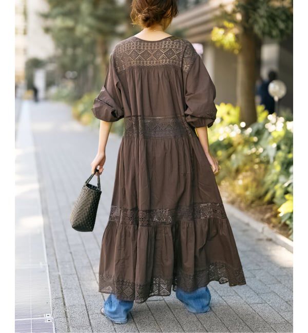 Spick and Span「《新色有り / 追加予約》HYUレースギャザーワンピース」|ワンピース|