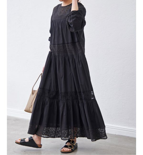 Spick and Span「《新色有り / 追加予約》HYUレースギャザーワンピース」|ワンピース|