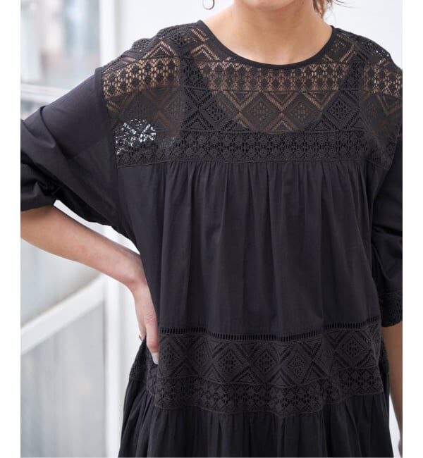 Spick and Span「《新色有り / 追加予約》HYUレースギャザーワンピース」|ワンピース|