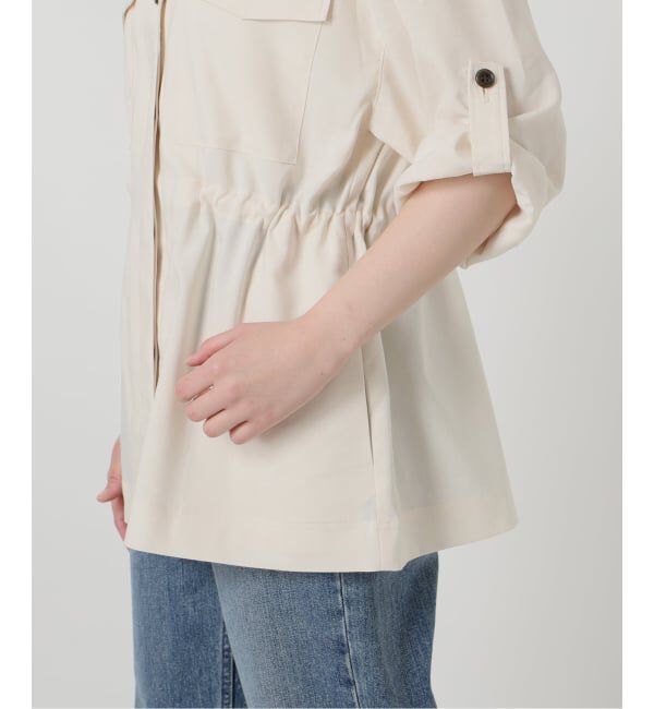  「《予約》【洗える】リネン混ワークシャツジャケット」|その他|